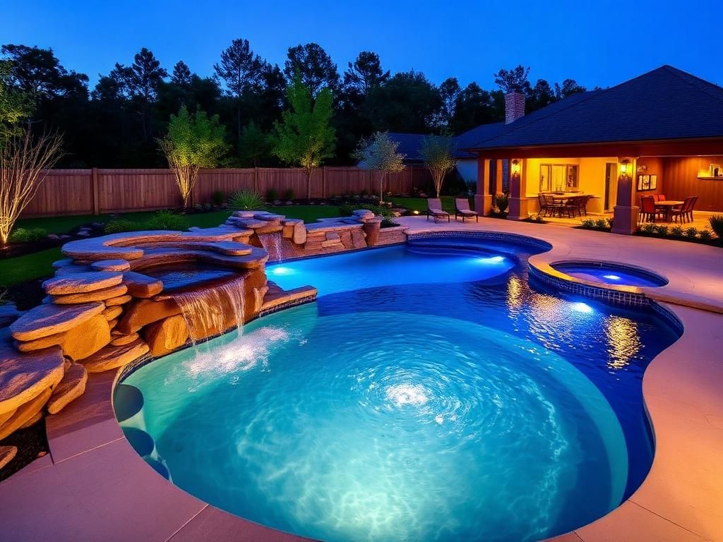Custom Freeform Pool — pool project by Oasis Pools in the NC Triad
